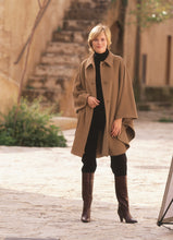 Cape with Saddle Stitching